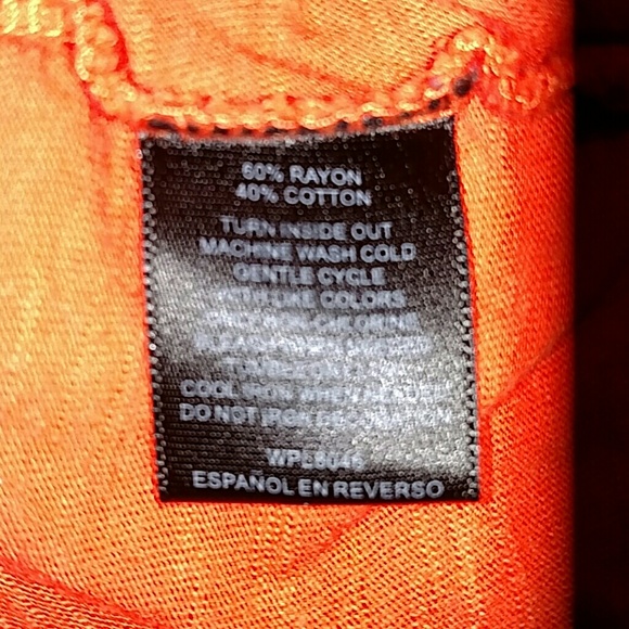 🌺Cute Inc orange sleeveless summer top - Picture 3 of 4